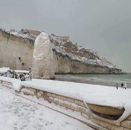neve vieste burian Pizzomunno