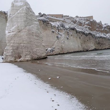 neve vieste burian Pizzomunno