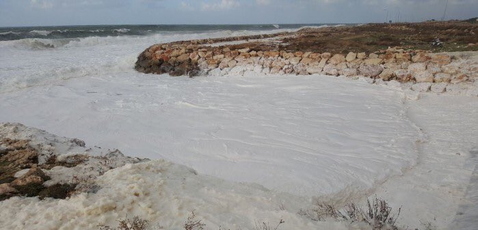 spiaggia schiuma libano