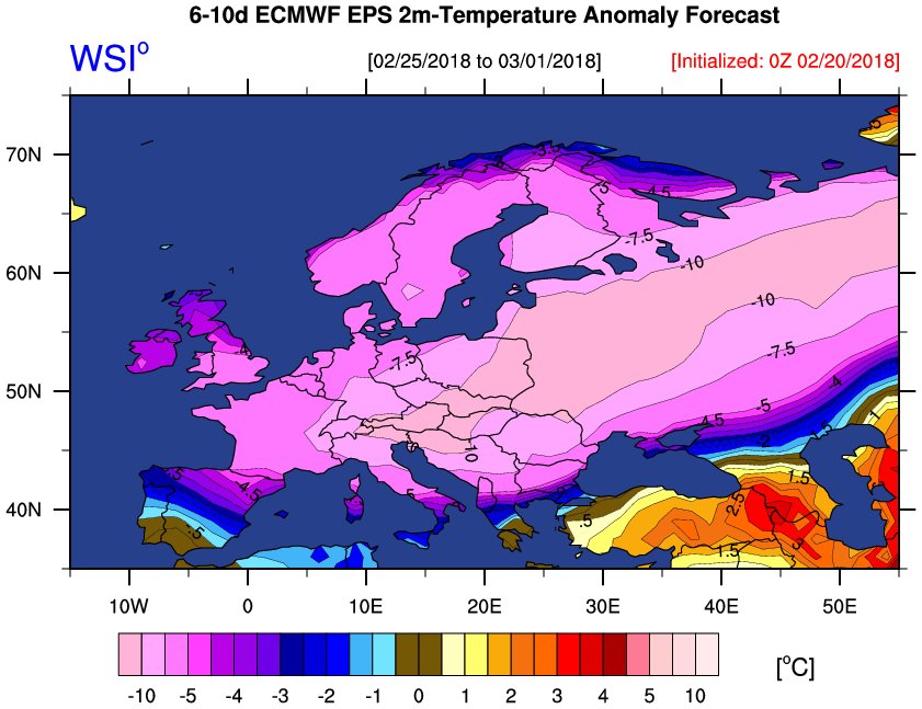 temperature Europa freddo