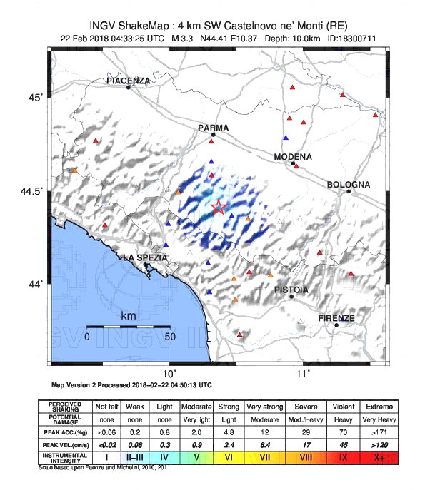 terremoto Castelnovo ne' Monti