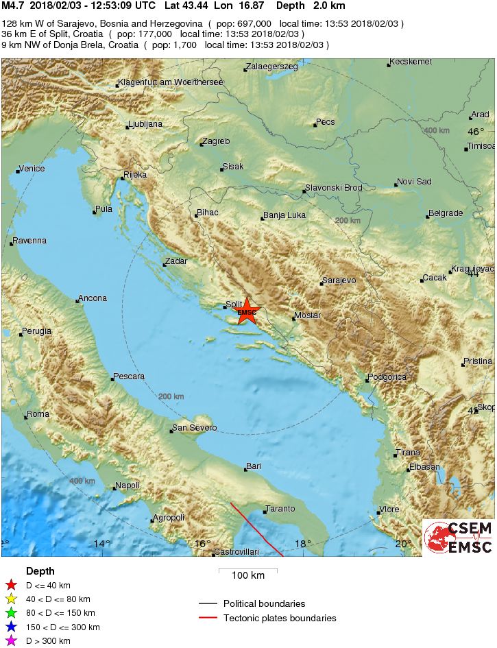 terremoto croazia