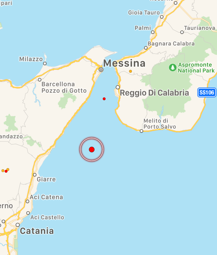 terremoto stretto di messina