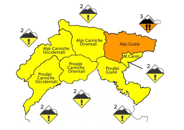 valanghe friuli venezia giulia