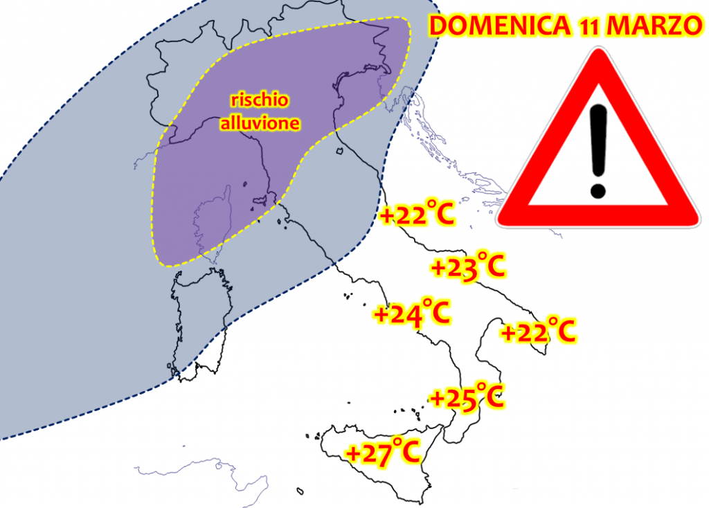 Allerta Meteo Domenica 11 Marzo