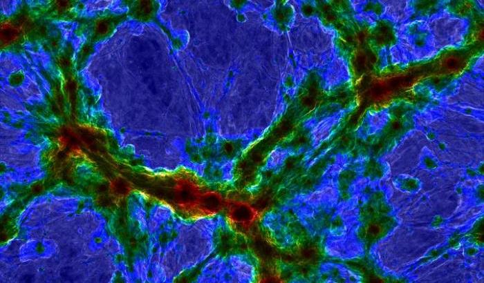 Simulazione informatica del gas cosmico