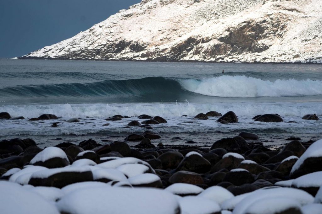 Norvegia surf Circolo Polare Artico