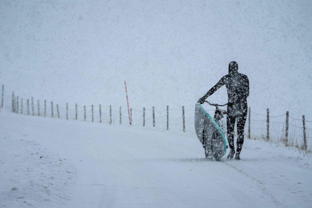 Norvegia surf Circolo Polare Artico