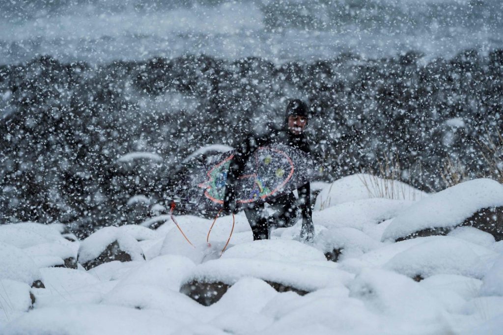 Norvegia surf Circolo Polare Artico