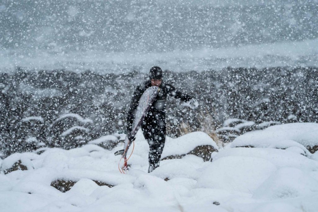 Norvegia surf Circolo Polare Artico