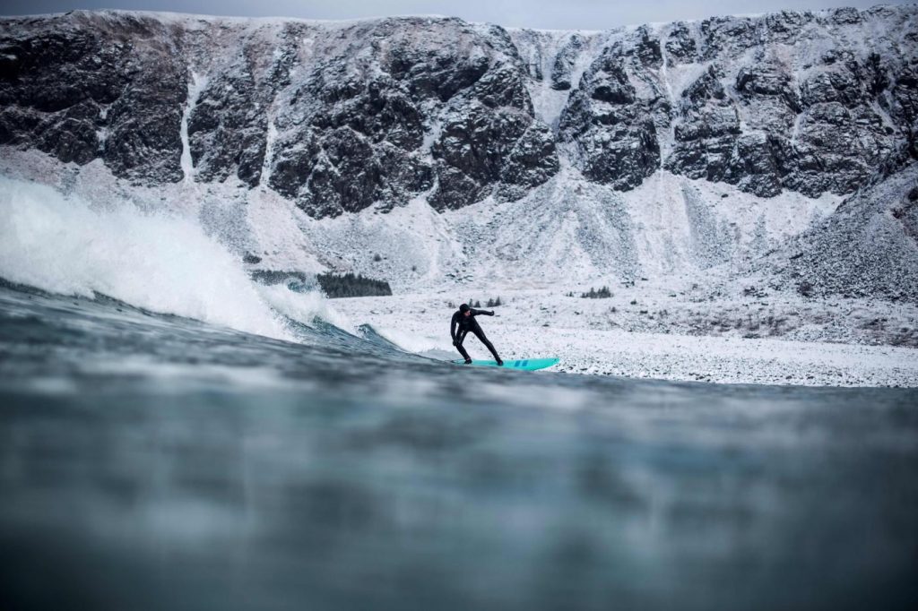 Norvegia surf Circolo Polare Artico