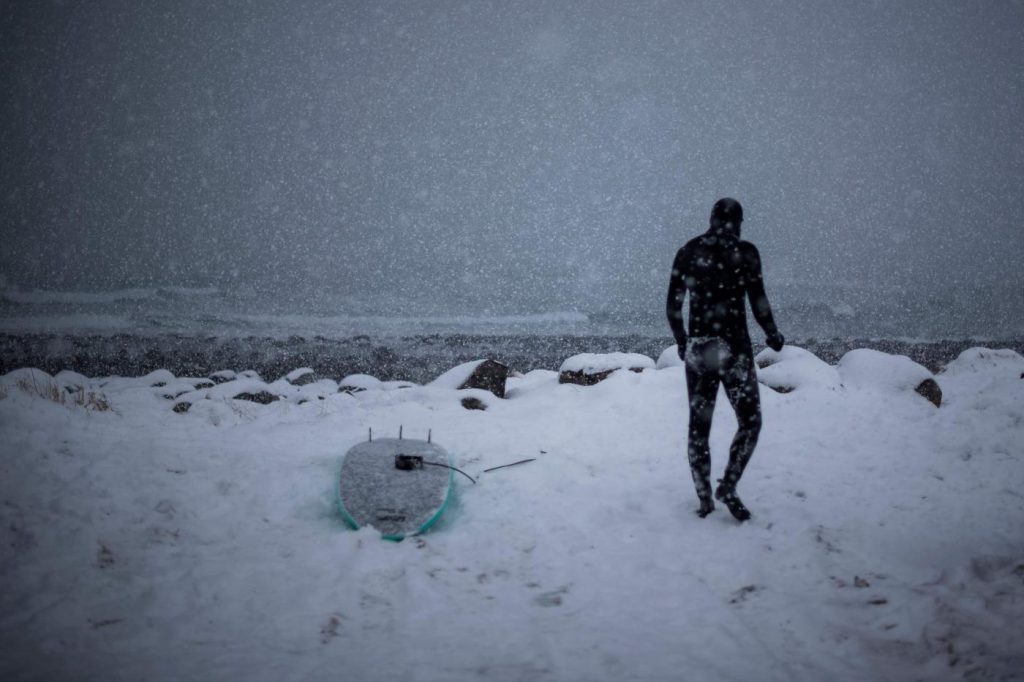 Norvegia surf Circolo Polare Artico