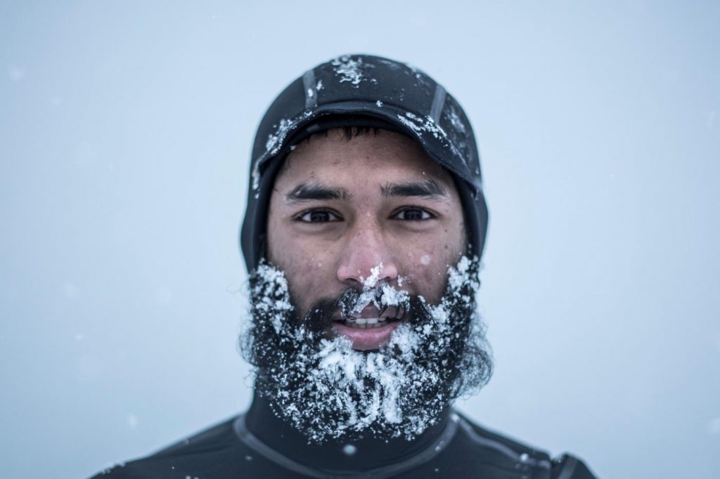 Norvegia surf Circolo Polare Artico