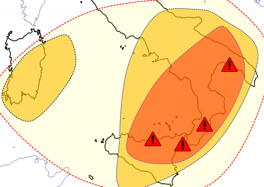 allerta meteo giovedì 22 marzo