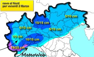 allerta meteo neve nord