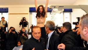 Elezioni politiche italiane 2018 (9) femen berlusconi