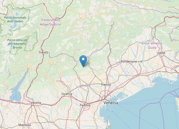 terremoto Possagno Treviso