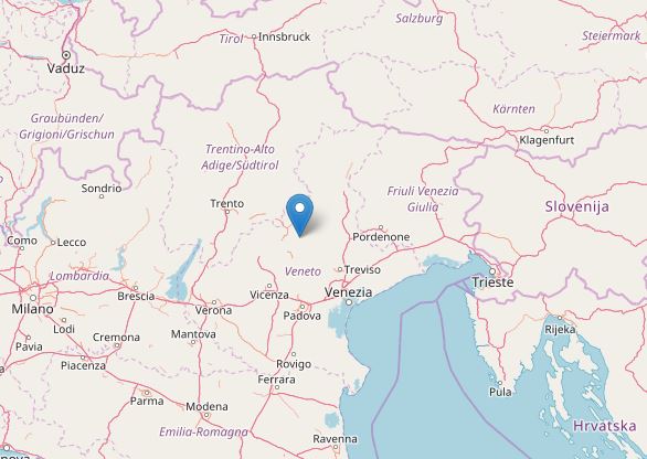 terremoto Possagno Treviso