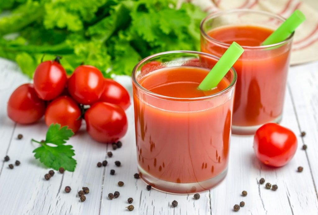succo pomodoro e zenzero