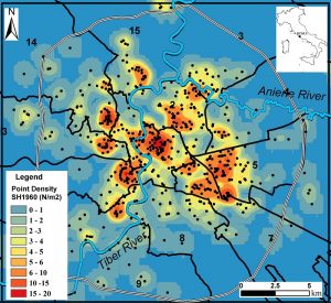 Mappa del rischio voragini a Roma