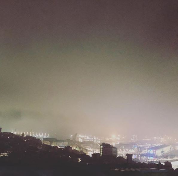 nebbia mare Genova