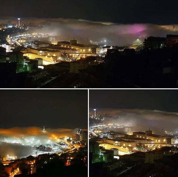 nebbia mare Genova