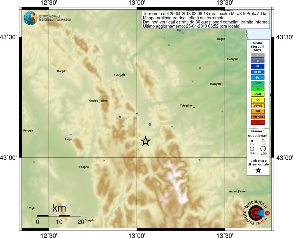 terremoto Muccia Macerata