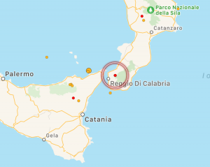 terremoto reggio calabria epicentro aspromonte