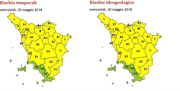allerta meteo toscana