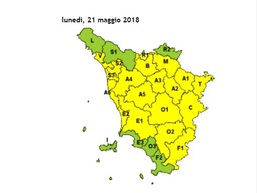 allerta meteo toscana