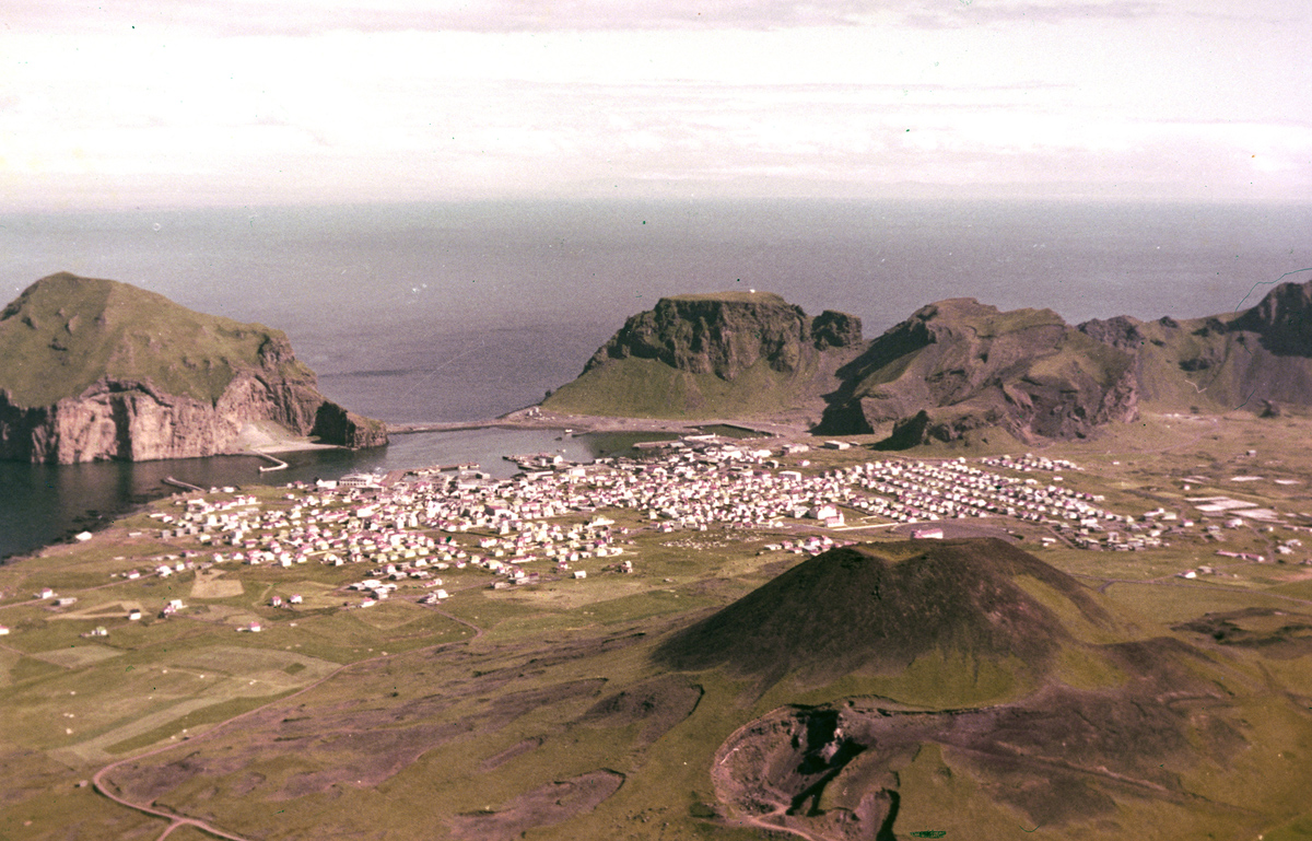 eruzione vulcano eldfell islanda 1973