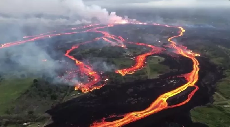 eruzione vulcano kilauea hawaii