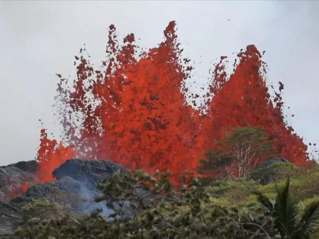eruzione vulcano kilauea hawaii