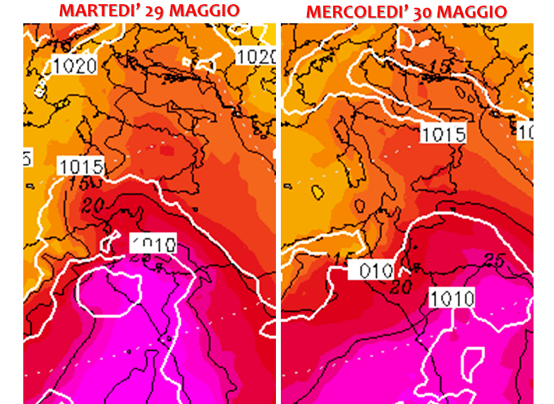 previsioni meteo italia fine maggio 2018