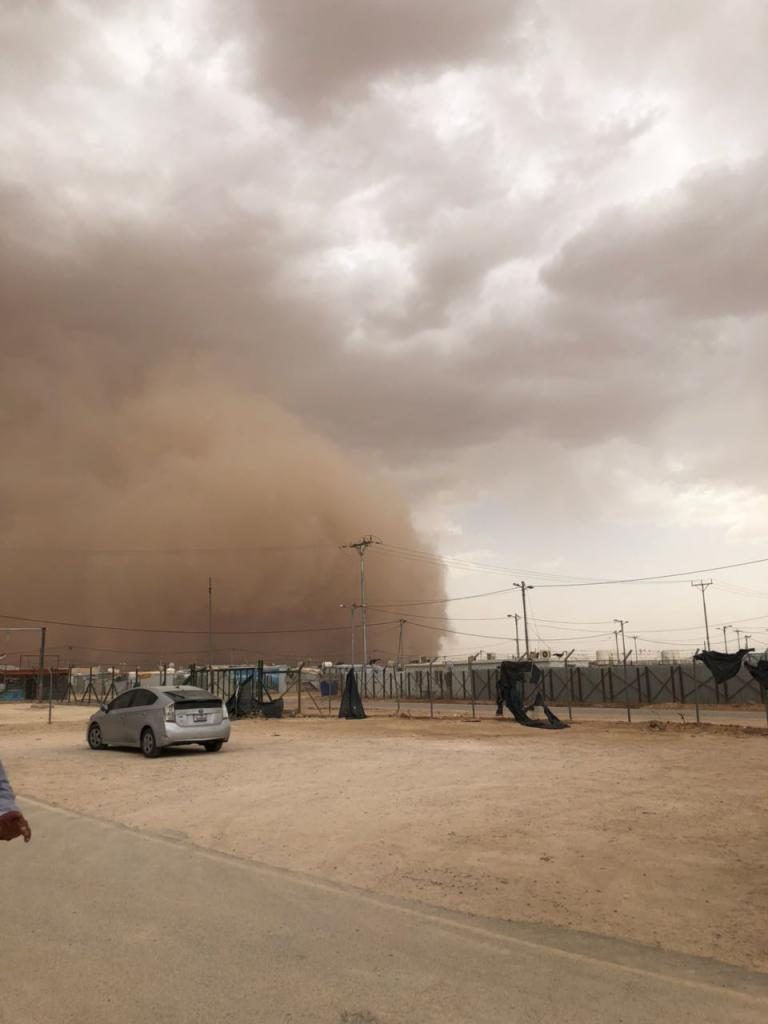 tempesta di sabbia giordania