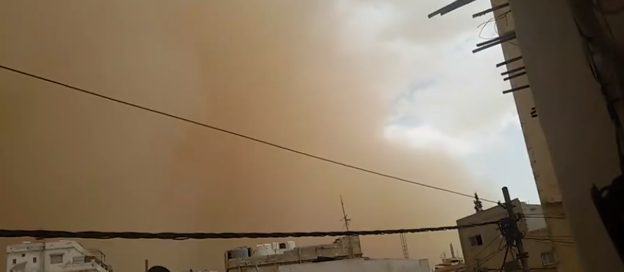 tempesta di sabbia giordania