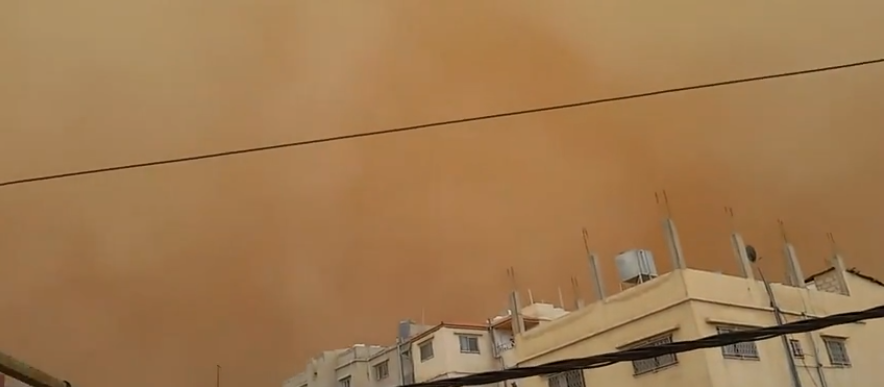 tempesta di sabbia giordania