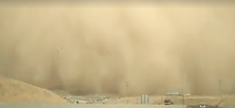 tempesta di sabbia giordania