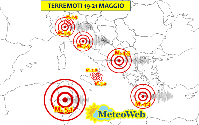 terremoto oggi italia europa