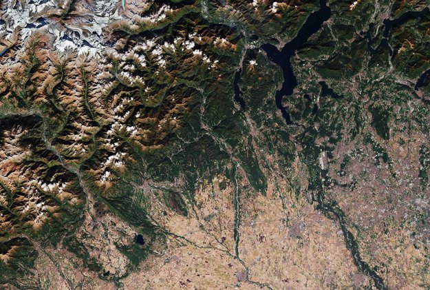 Alpi italiane e pianura