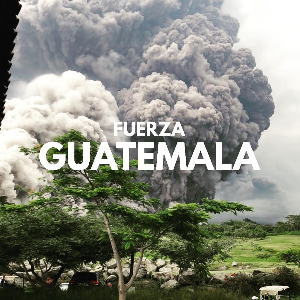 Eruzione volcan de fuego Guatemala