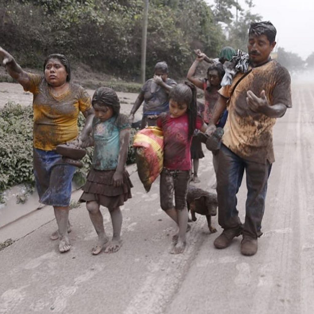 Eruzione volcan de fuego Guatemala