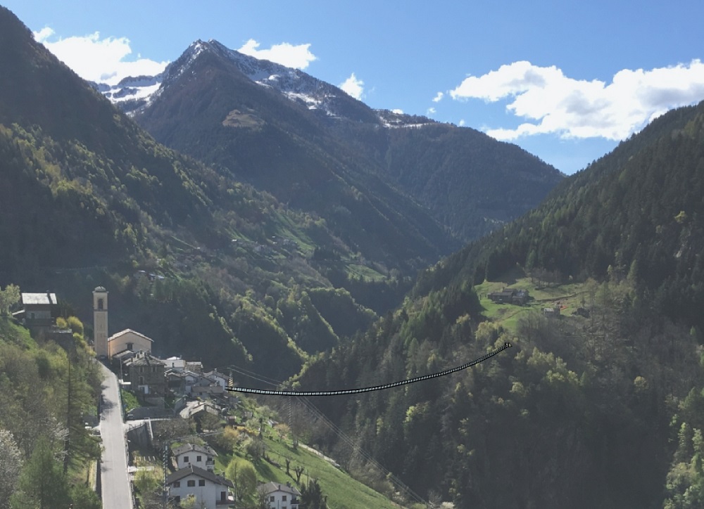 passerella in Val Tartano