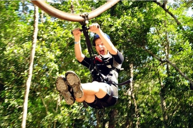 rail zip line