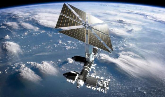 Rappresentazione artistica dell'avamposto di Axiom Space