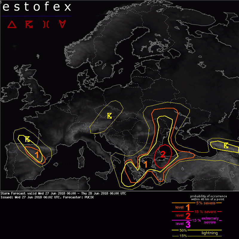 bollettino estofex