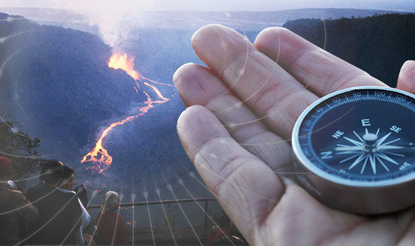 campo magnetico vulcano kilauea