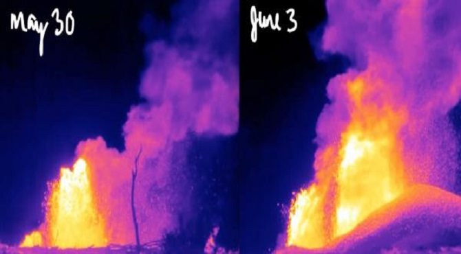 eruzione vulcano kiluaea hawaii