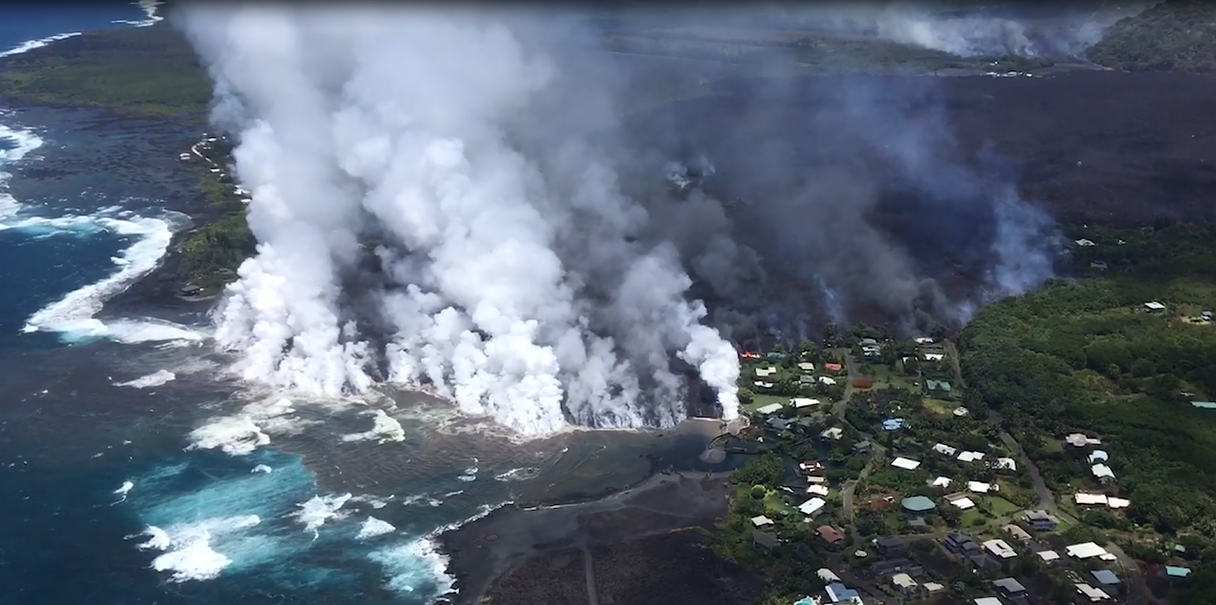 eruzione vulcano kiluaea hawaii