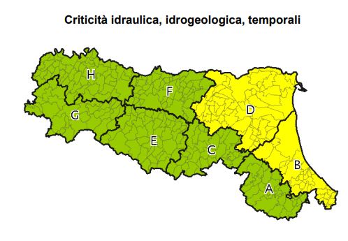 allerta meteo Emilia-Romagna